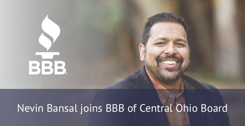Nevin Bansal joins BBB of Central Ohio Board
