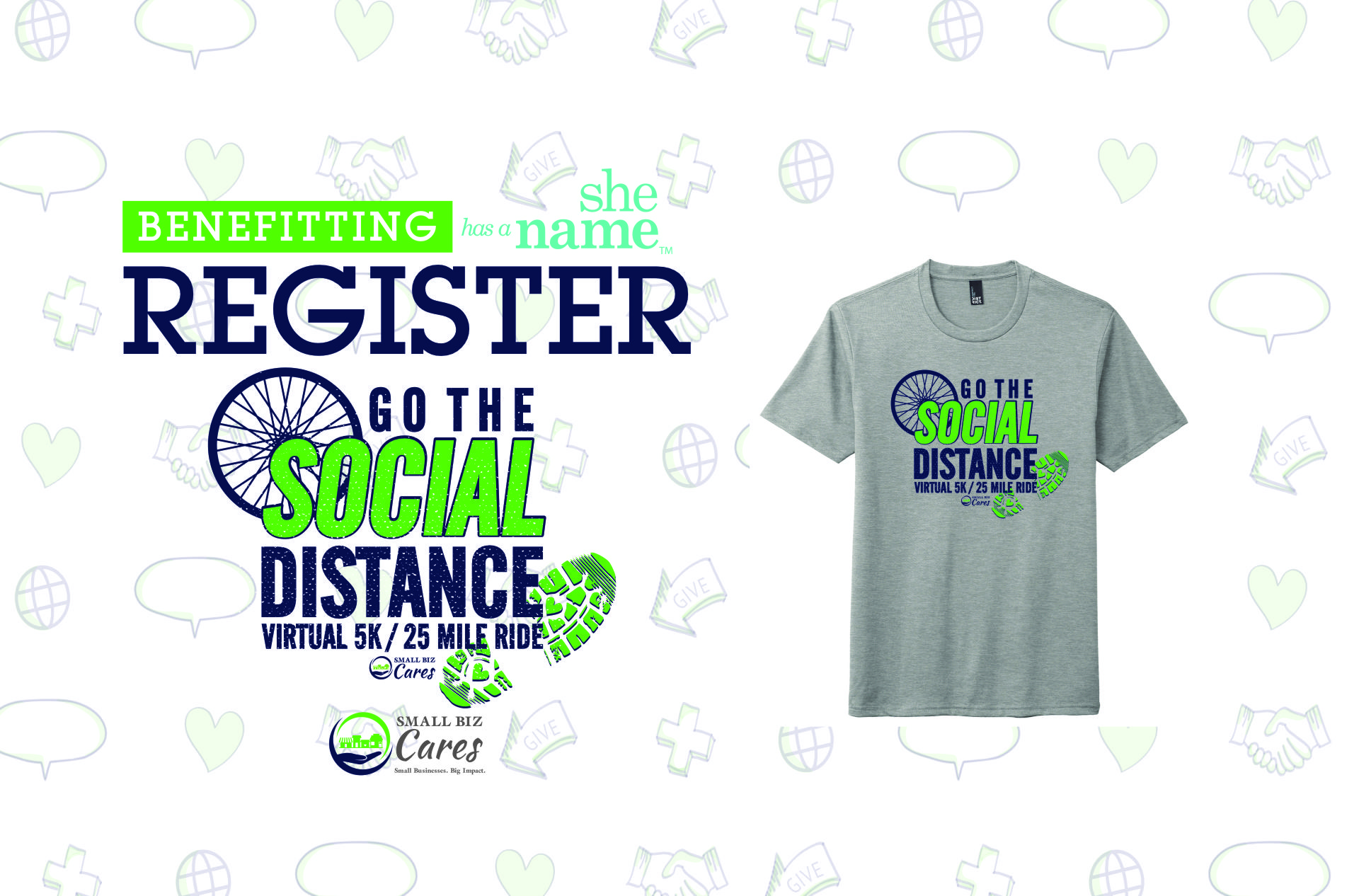 Go the Social Distance 5K/25 Mile Bike Ride – May 1st & 2nd